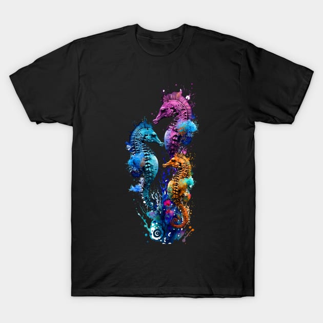 Seahorses T-Shirt by Urban Archeology Shop Gallery